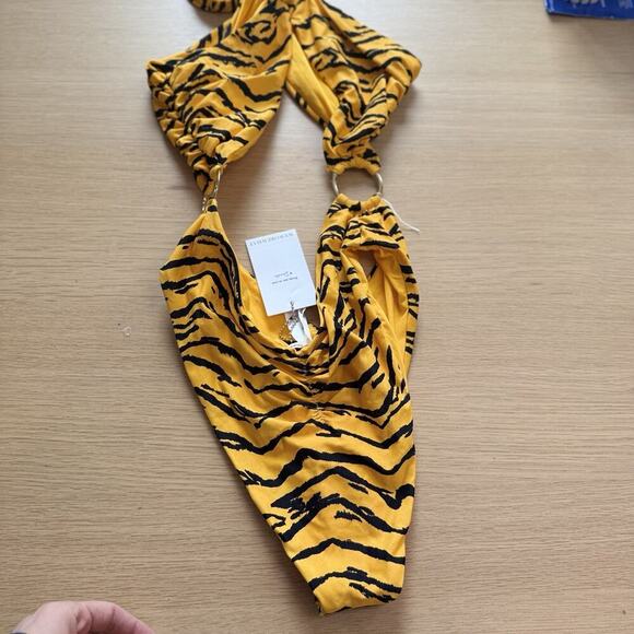 WE WORE WHAT Swimsuit Striped Danielle Anima Pint Women’s Small NWT 1242 - Picture 7 of 7